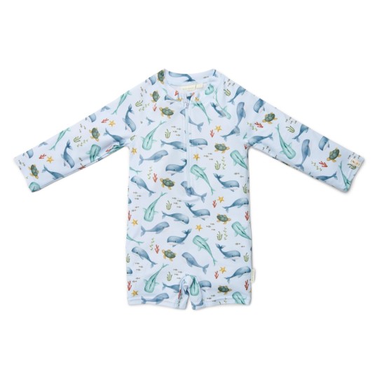 ΜΑΓΙΟ ΟΛΟΣΩΜΟ ΜΕ ΜΑΚΡΥ ΜΑΝΙΚΙ OCEAN SEA LIFE MULTI COLOUR